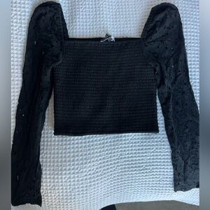 VICI black eyelet top